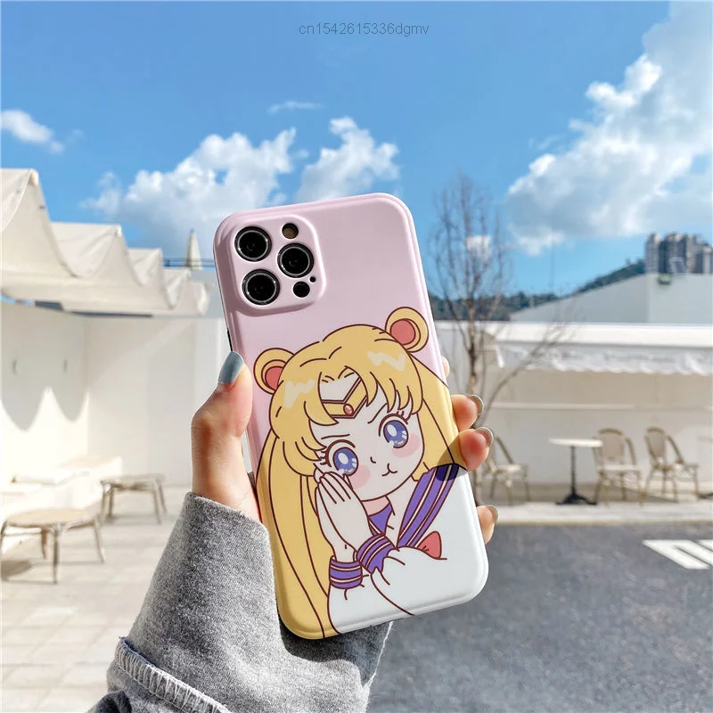 takara tomy sailor princess moon y2k cartoon case for iphone 12 11 pro max x xs xr 8 7 plus se 2020 pro max back phone cover 90s free global shipping