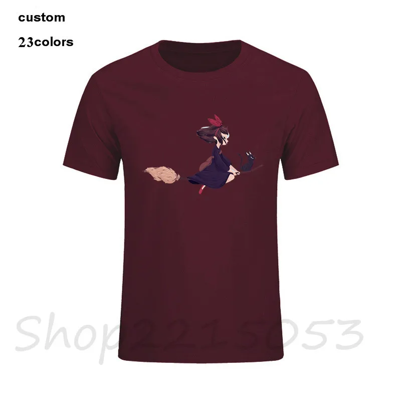 Аниме Jiji Kiki's Delivery сервис фильм студия Ghibli Мужская брендовая футболка Манга