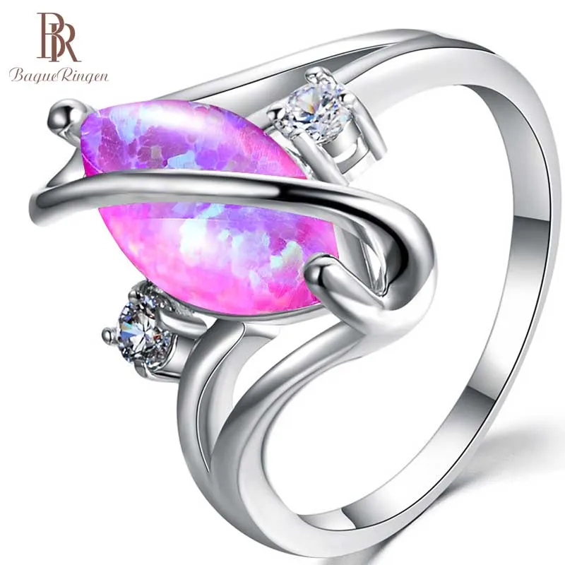 Женское кольцо с натуральным опалом Bague Ringen овальное драгоценным камнем 10 мм