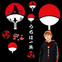 japan anime stickers iron on transfer for clothing heat vinyl transfer japan uchiha clan ironing hippie patches on boys hoodie