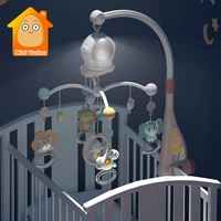 baby crib mobile rattle newborn musical educational toys for 0 12 months boys girls rotating carousel cots bed bell night light
