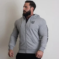 muscle fitness brothers sports hooded sweater mens fallwinter loose large size fitness running training basketball jacket