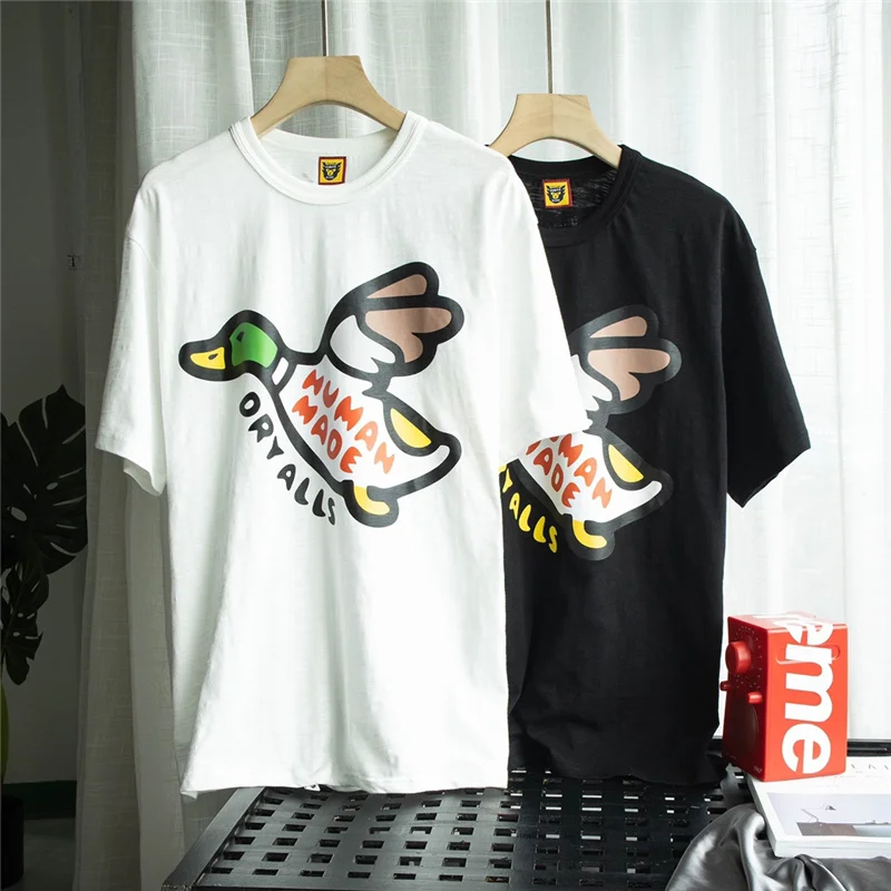 

Human Made Duck Printed Slubby Cotton Men's And Women's Round Neck Short Sleeve T-Shirt