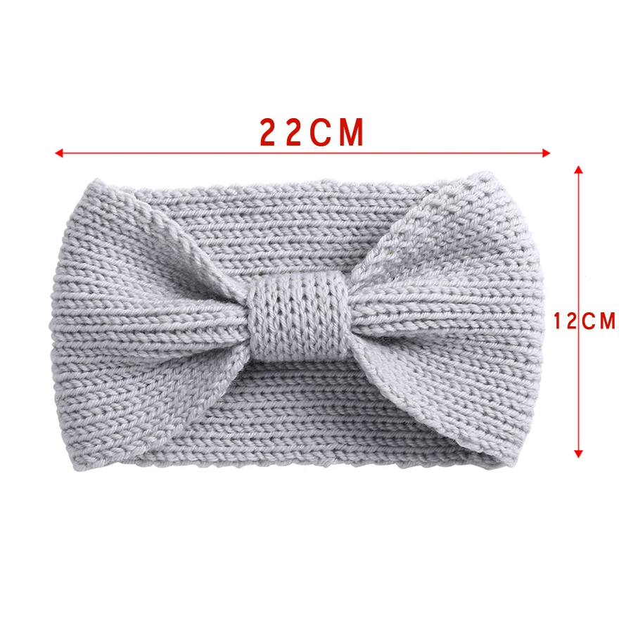 Molans однотонные вязаные повязки на голову с бантом новинка зимняя теплая вязаная