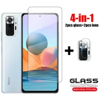4 in 1 glass on redmi note 10 pro tempered glass hd ultra thin phone screen protector for xiaomi redmi note 10 pro max 10s glass