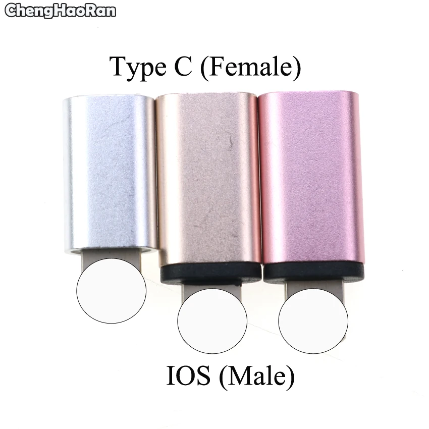 ChengHaoRan 3 шт. для lightning Type-C адаптер Micro USB/USB 0 Type C iPhone 8 7 6/Android кабель передачи данных