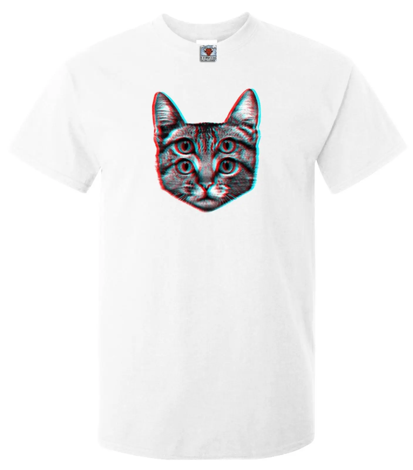 Футболка с объемным изображением котенка забавная футболка модная одежда в