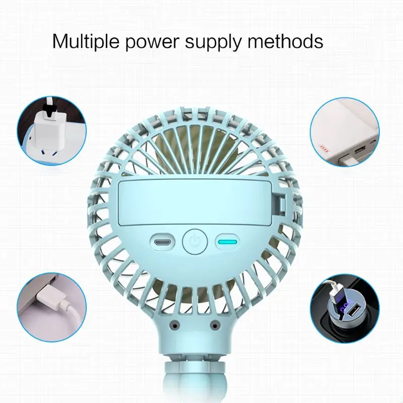 

New Mini Portable Hanging Octopus Shape Stand Adjustable Handheld USB Charging Fan Cooler for Baby Stroller Student