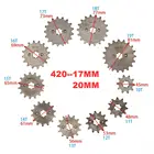 Цепь 420 10T14T15T17T19T 1720 мм передняя Звездочка двигателя Cog подходит для мотоцикла ATV Gokart 50cc 70cc 90cc 110c 125cc велосипед-внедорожник