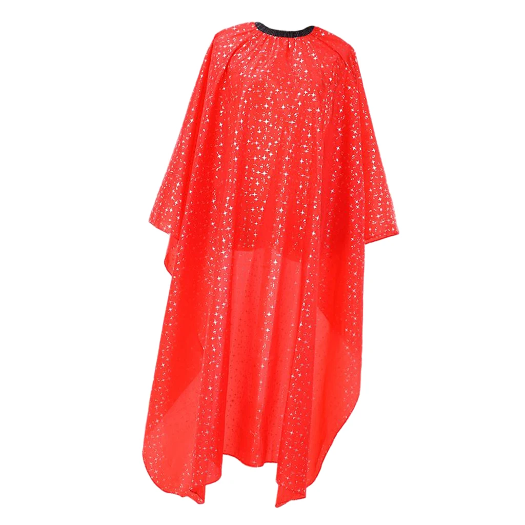 

Red Hairdressing Gown Cape Hair Cut Salon Barbers Cloth Wrap Protect Tool