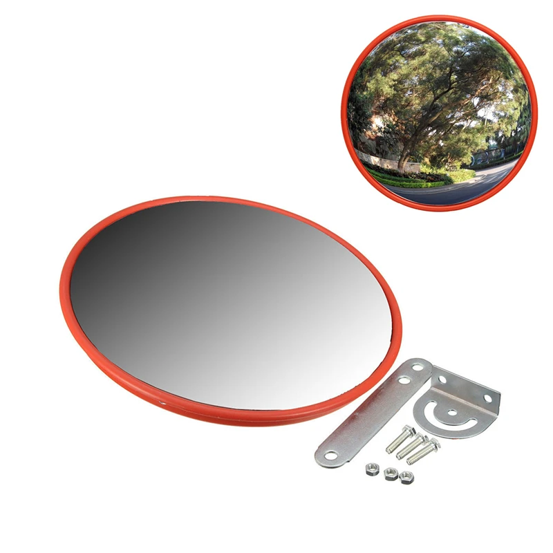 30cm Wide Angle Security Curved Convex Road Mirror For Traffic Driveway Signal Roadway Safety Periscope | Инструменты
