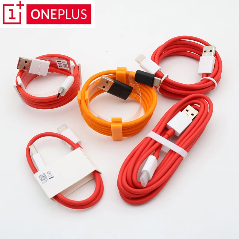 Оригинальный кабель для приборной панели OnePlus 7 6 5t 5 3t 3 35/100/200 см USB Type C быстрой