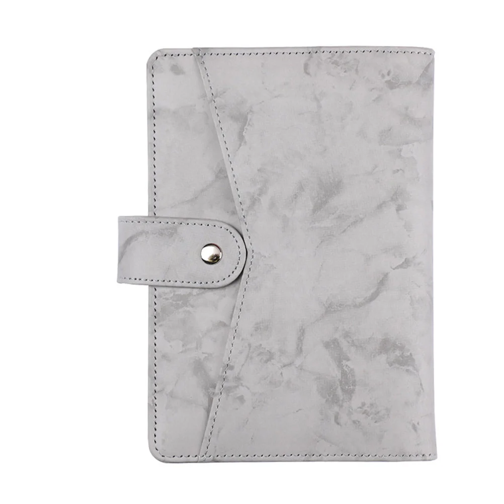 

1Pc Notebook Protective Cover Handbook Cover Notepad Case for School (Grey)