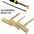 Наконечники паяльника, инструмент для ремонта паяльника 30 Вт40 Вт60 Вт, 3 типа, T наконечник с бесплатным горячим прессом для ЖК-экрана, гибкий кабель