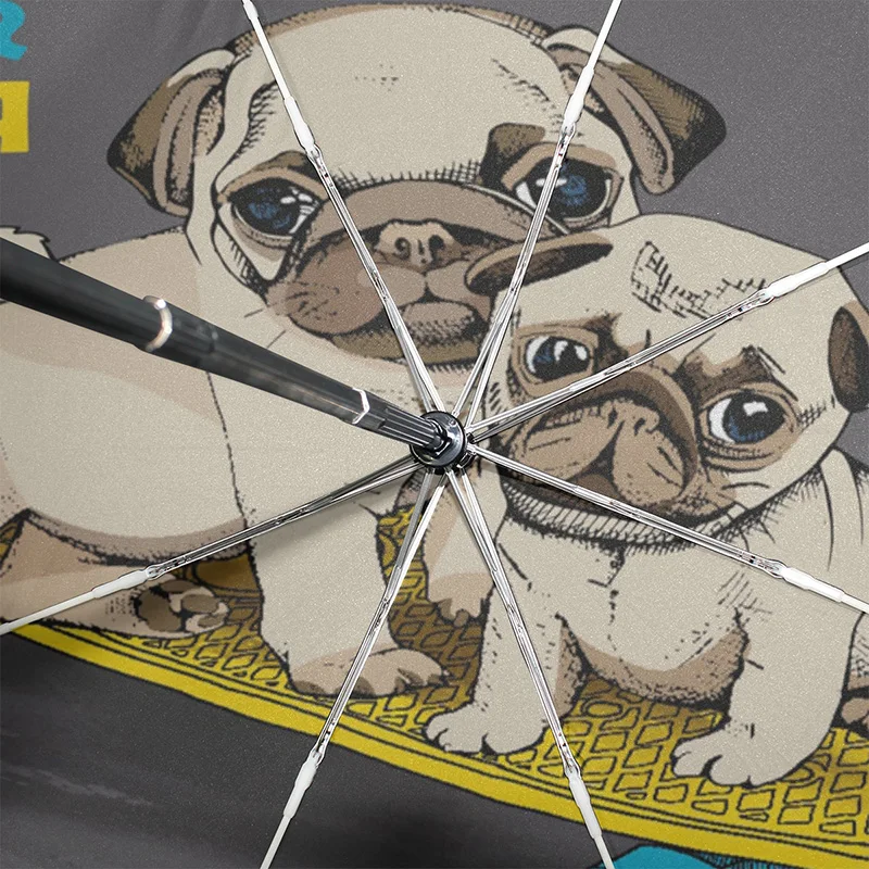 Уличный Скейтборд Pups зонт автоматический открытый и закрытый компактный дорожный зонтик мопса легкий складной зонтик для женщин