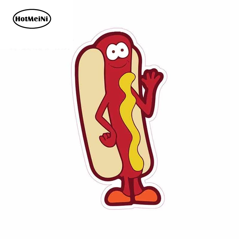

HotMeiNi 13cm x 6.7cm For Hotdog Concession Humor Funny Stickers DIY Stickers Suitable For SUV Graffiti Sticker Vinyl Material
