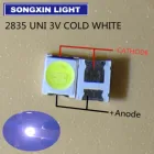 1000 шт. UNI LED подсветка Высокая мощность LED 1 Вт 3 в 1210 3528 2835 холодный белый ЖК Подсветка для ТВ приложения MSL-628KSW