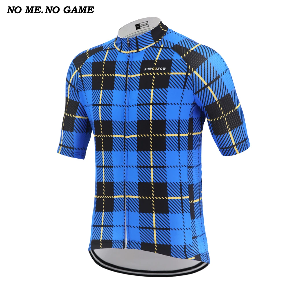Синие комплекты для джентльменов велосипедная Джерси мужские летние топы одежда