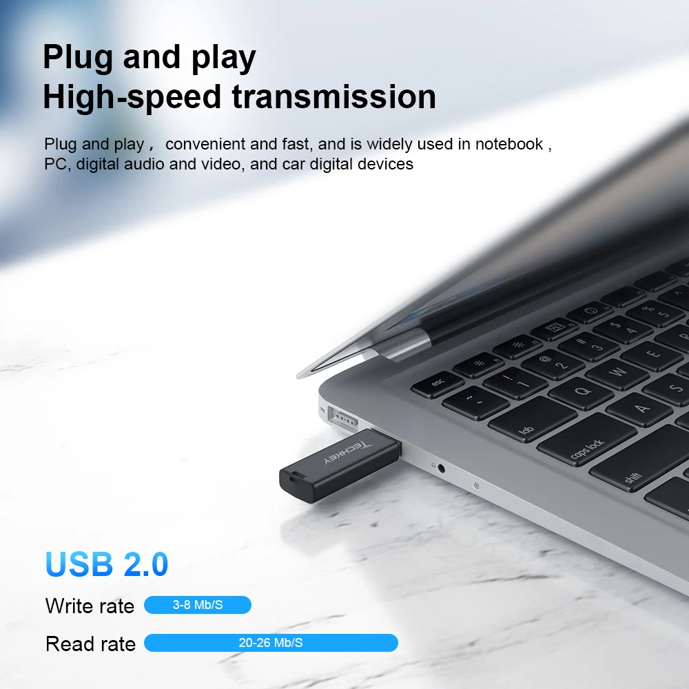 Новинка TECHKEY флеш накопитель 32 Гб 64 цветной реальная емкость USB 16 8 г Cel usb флешка