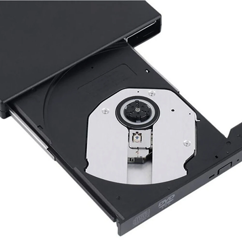 USB 2,0 компактный Пишущий привод/горелка/реписатель/CD rom Внешний DVD привод для ПК ноутбука