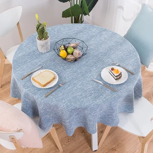 rzcortinas table cloth round wedding party table cover cotton linen tablecloth nordic tea coffee tablecloths home kitchen decor free global shipping