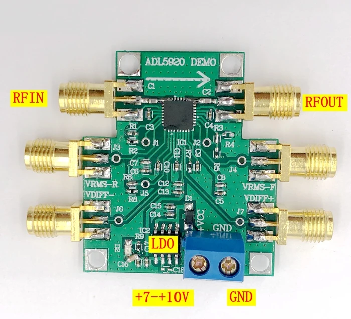 

Двунаправленный детектор среднеквадратичного значения ADL5920 9 кГц до 7 ГГц и модуль обнаружения VSWR, 1 шт.