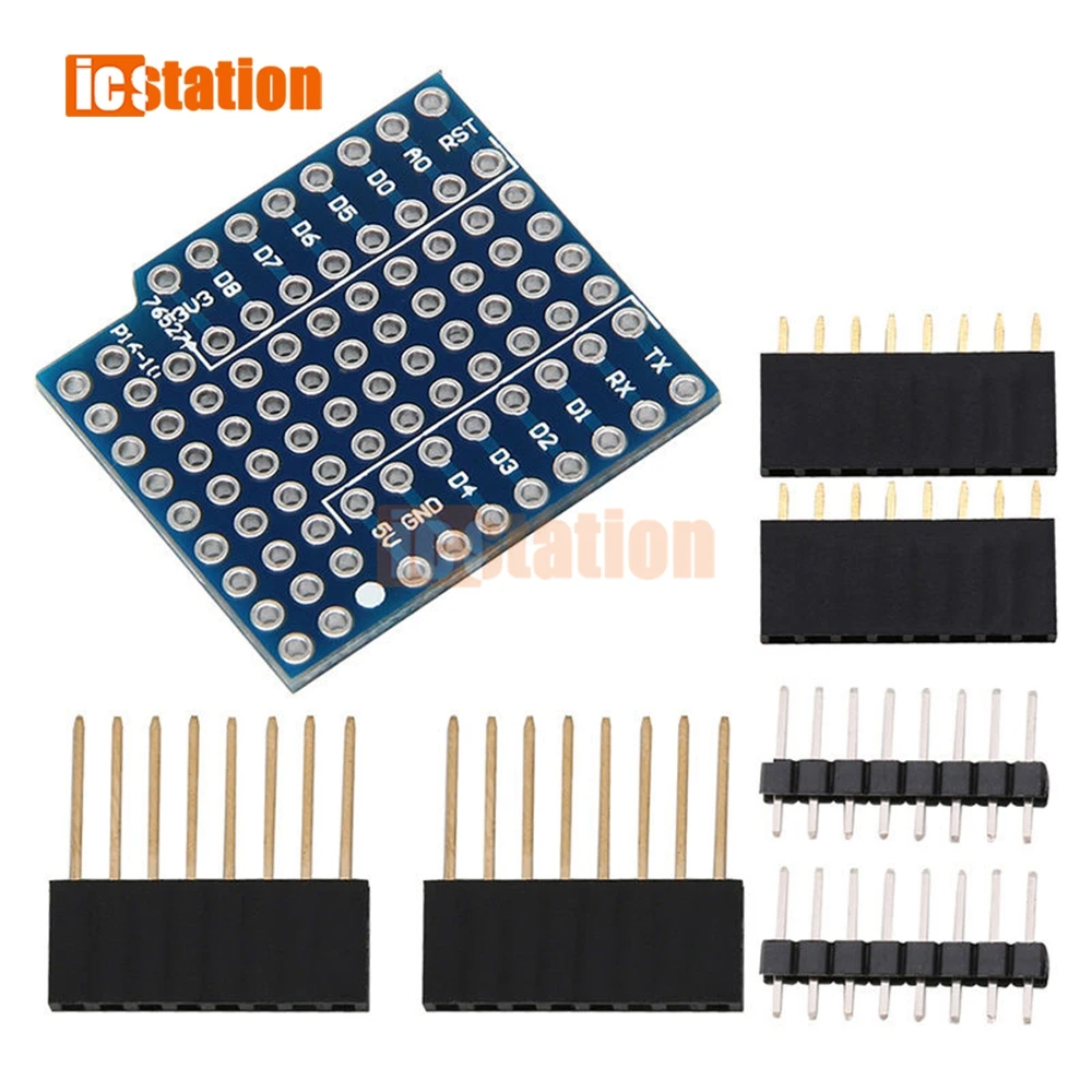 Печатная плата щит для WeMos D1 mini Двусторонняя Плата расширения|shield|shield board |