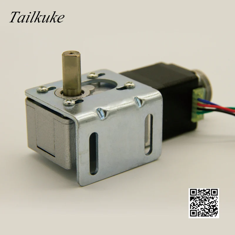 32-28 Worm Geared Stepper Motor 31mm Self-locking Right Angle