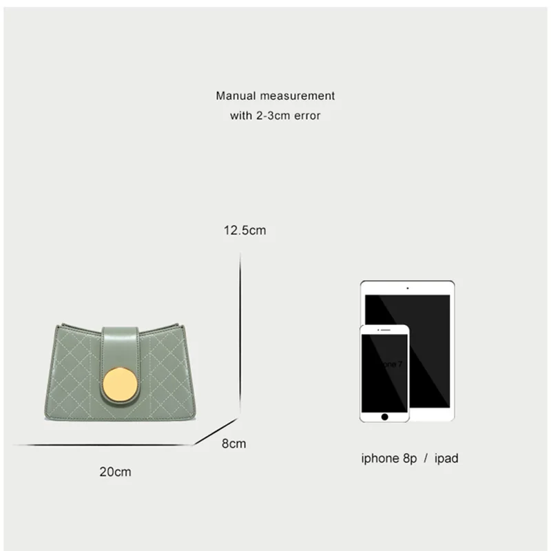 

2020 Women's Bag Genuine Leather Diamond Embroidery Chain Shoulder Messenger Bag Crossbody Bags For Women Sac Main Femme