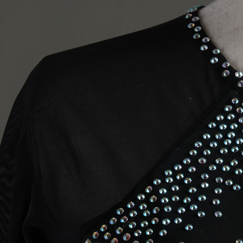 Персонализация латинского танца платье девушки с длинными рукавами бальные