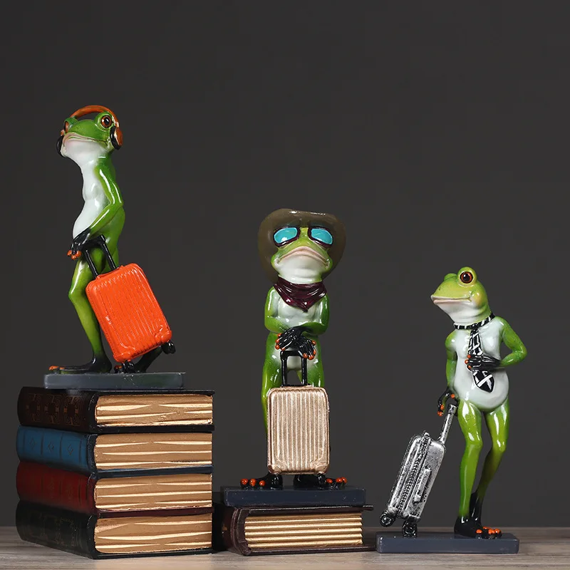 Настольная комната украшение лягушка креативная модель для дома аксессуары