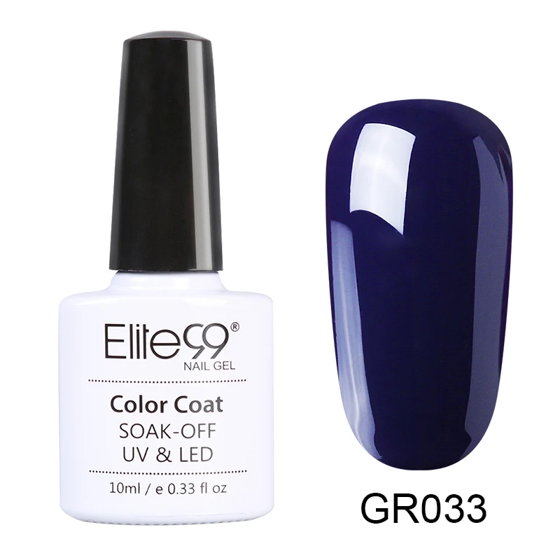 GR033 Elite99 10ml Avocado Gel Nail Polish Vernis Semi Permanant UV Nail Gel Primer Soak Off Nail Art Gel Varnish Gelpolish Manicure - Цвет: GR033