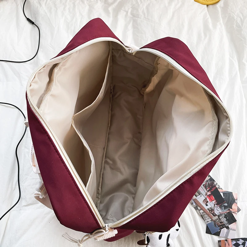 

EnoPella Small Women Mini Backpack Fashion Kawaii Schoolbag For Teenage Girls Shoulder Bag Multi-Function Ladies Travle Bagpack