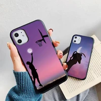 gesture purple sky universe mobile phone case for apple iphone 13 7 8 x 11 12 pro max xs se protect tpu shockproof cosmos cover