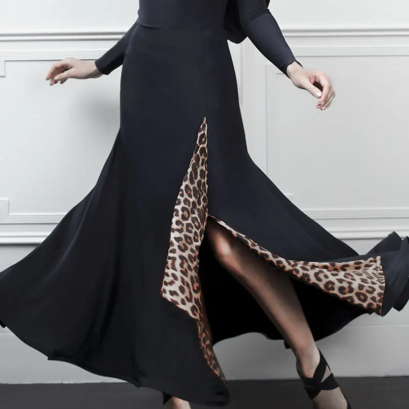 Женская юбка для сцены танго вальса Фламенго танцевальный костюм Современная