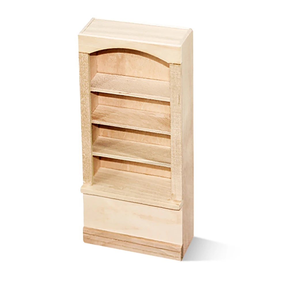 

1/12 Dollhouse Miniature Accessories Mini Wooden Storage Bookshelf Simulation Furniture Model for Doll House Decoration ob11