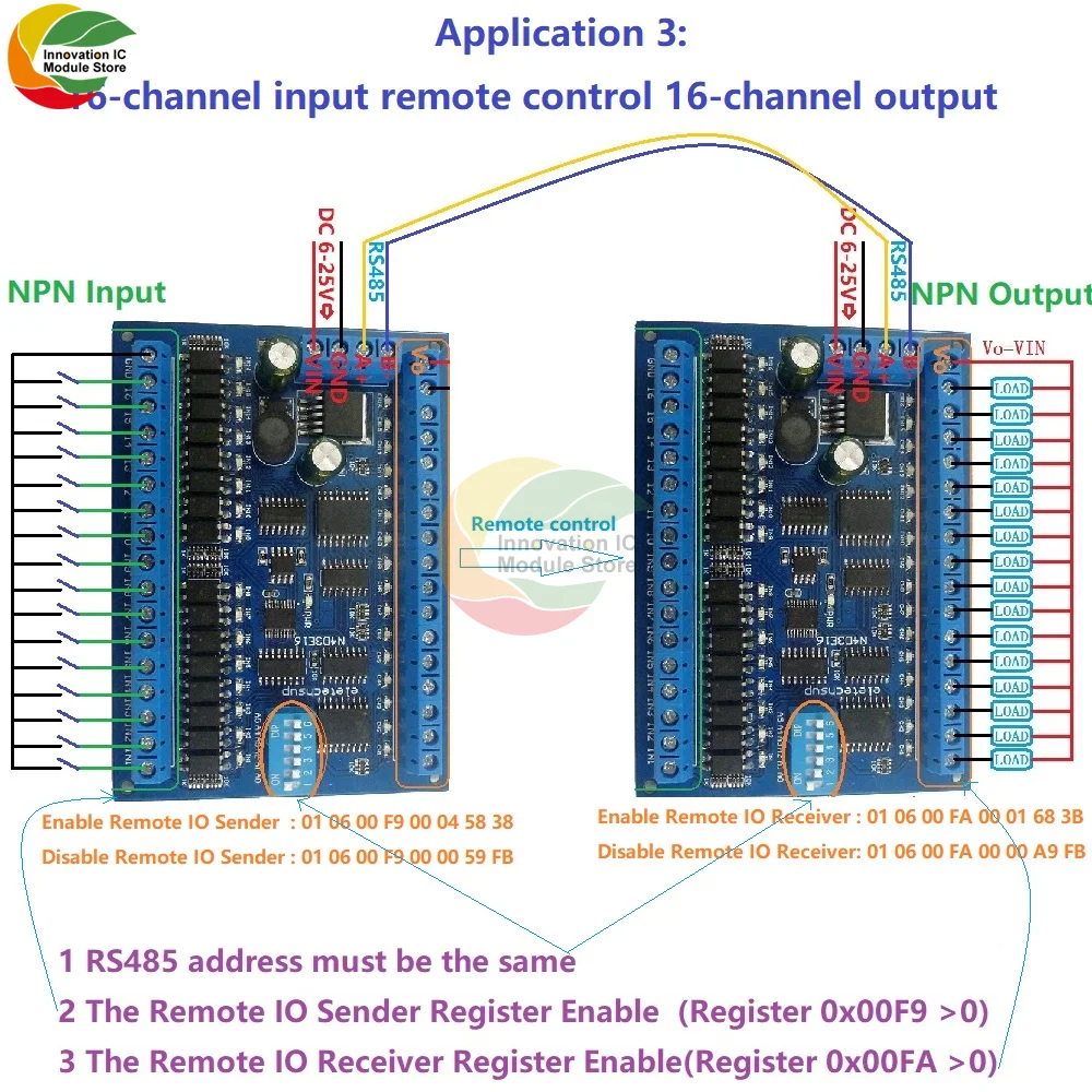16 вход выходов RS485 дистанционный коммутатор PLC IO Плата расширения Modbus RTU модуль DC 12