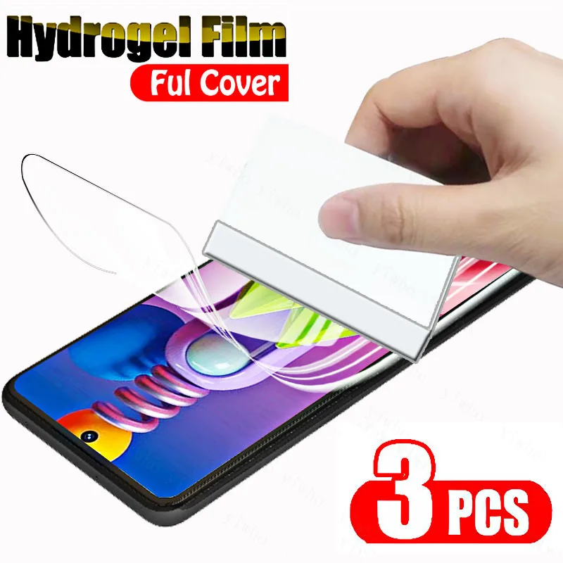 

Гидрогелевая пленка для Samsung Galaxy M51, защитная пленка для экрана Samsung M52, M22, M32, M42, M12, M62, M02s, 3 шт.