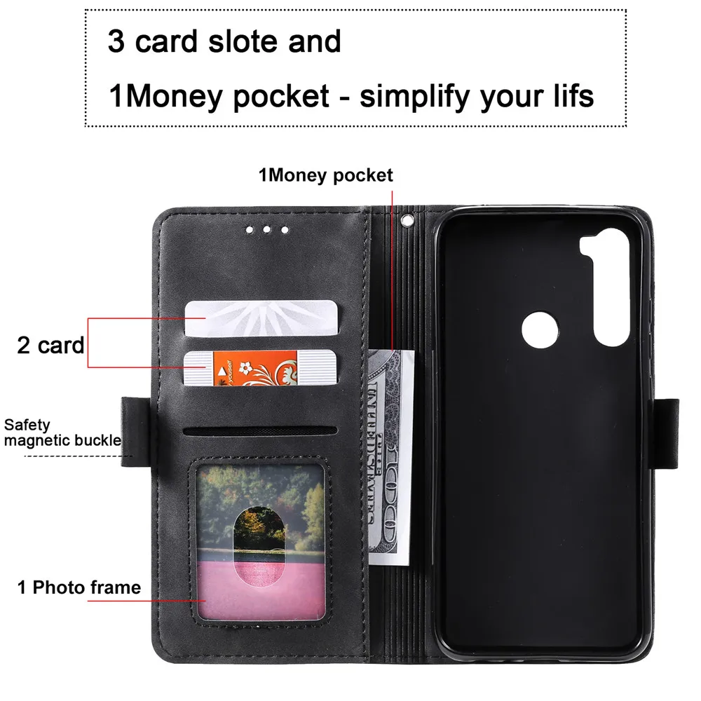 Чехол для Xiaomi Mi 10 CC9 CC9E A3 9lite 9T Note10 PocoX2 Redmi K30 K20 Note 8T 8 7 Note9S Pro Max кожаный чехол-кошелек