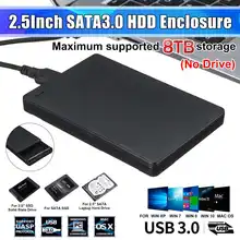 Чехол для жесткого диска 2 5 дюйма USB 3 0 6 Гбит/с|Боксы дисководов|