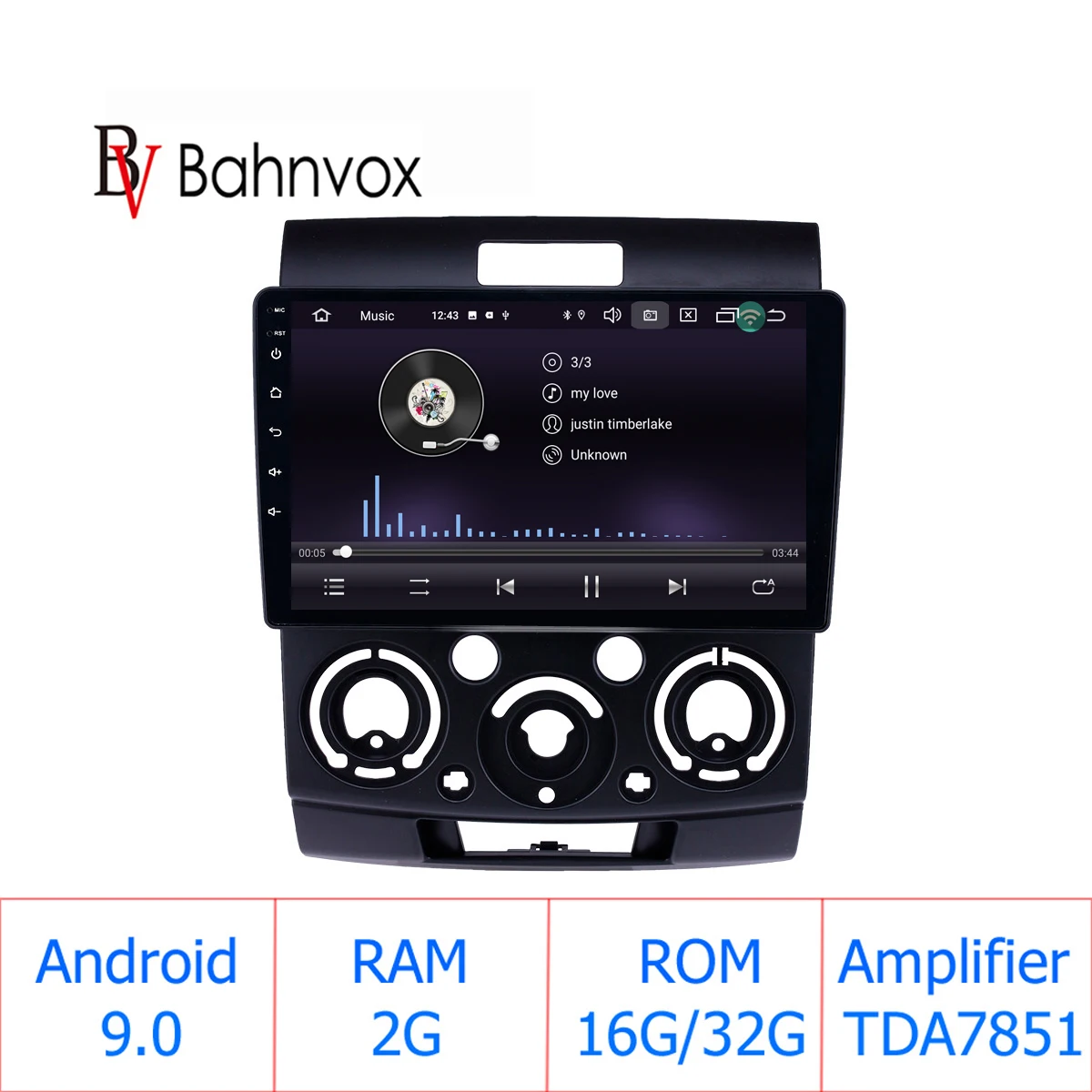 " android 9,0 RAM2G Автомобильный gps dvd-плеер для Ford Everest/Ranger Mazda BT-50 автомобильный Радио Мультимедиа Навигация стерео головное устройство dsp