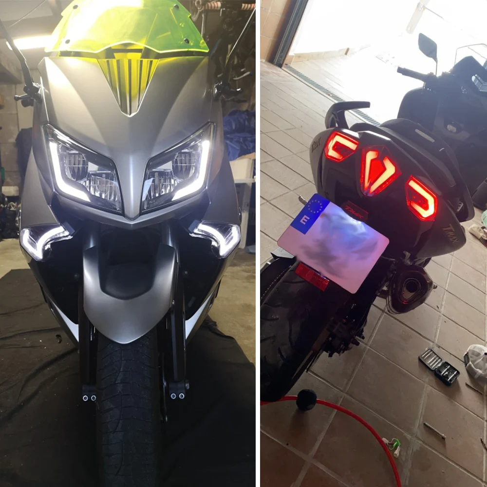 Для TMAX 530 Передние Задние Тормоза светильник светодиодный поворотник s
