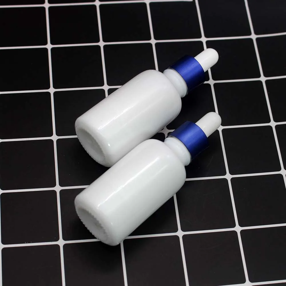 30 мл фарфоровый белый эфирное масло пустая стеклянная капельница бутылка