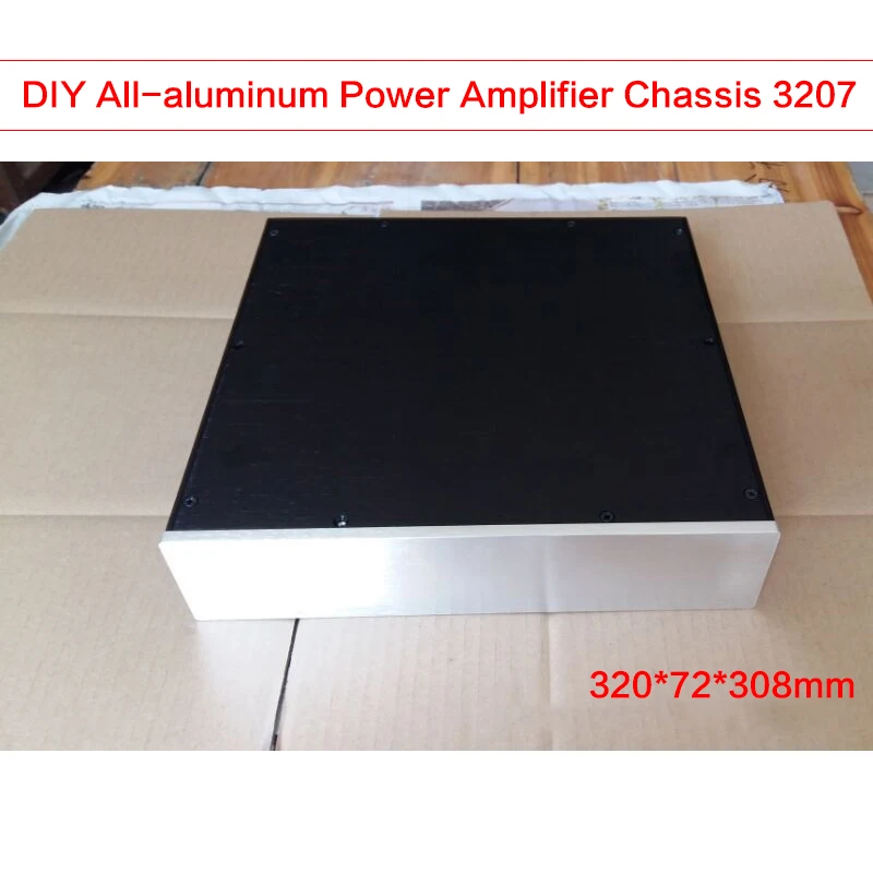 

KYYSLB 320*72*308 мм полностью алюминиевый усилитель мощности корпус усилителя ЦАП декодирование оболочки аудио усилитель блок питания Дом DIY