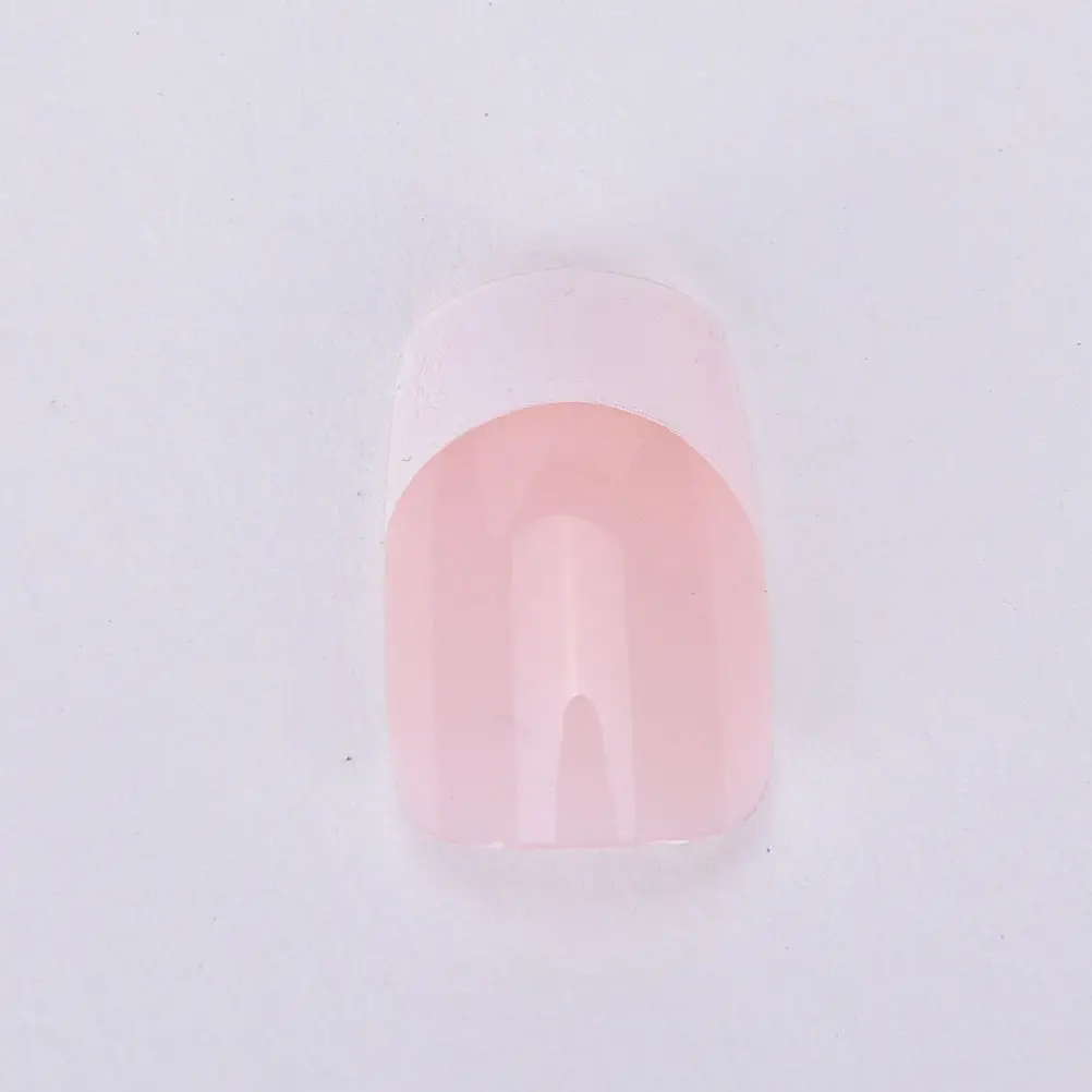 24 шт./компл. 3D модный стиль Маникюр Французский натуральный пластик искусство