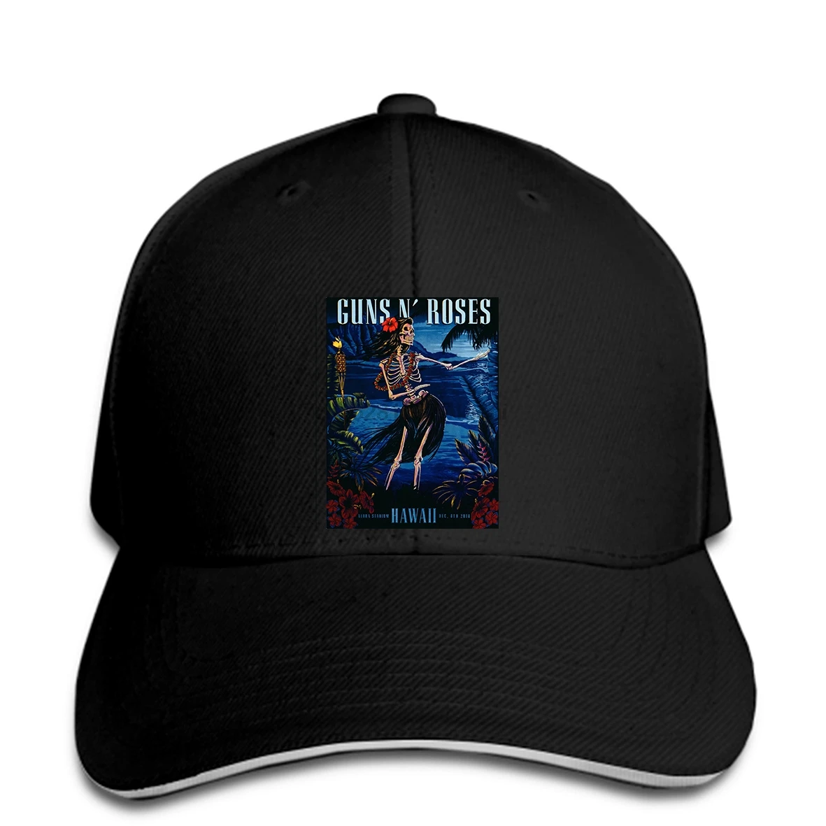 

Baseball cap Guns N Roses Tour Print hat Honolulu Aloha Stadium HAWAII