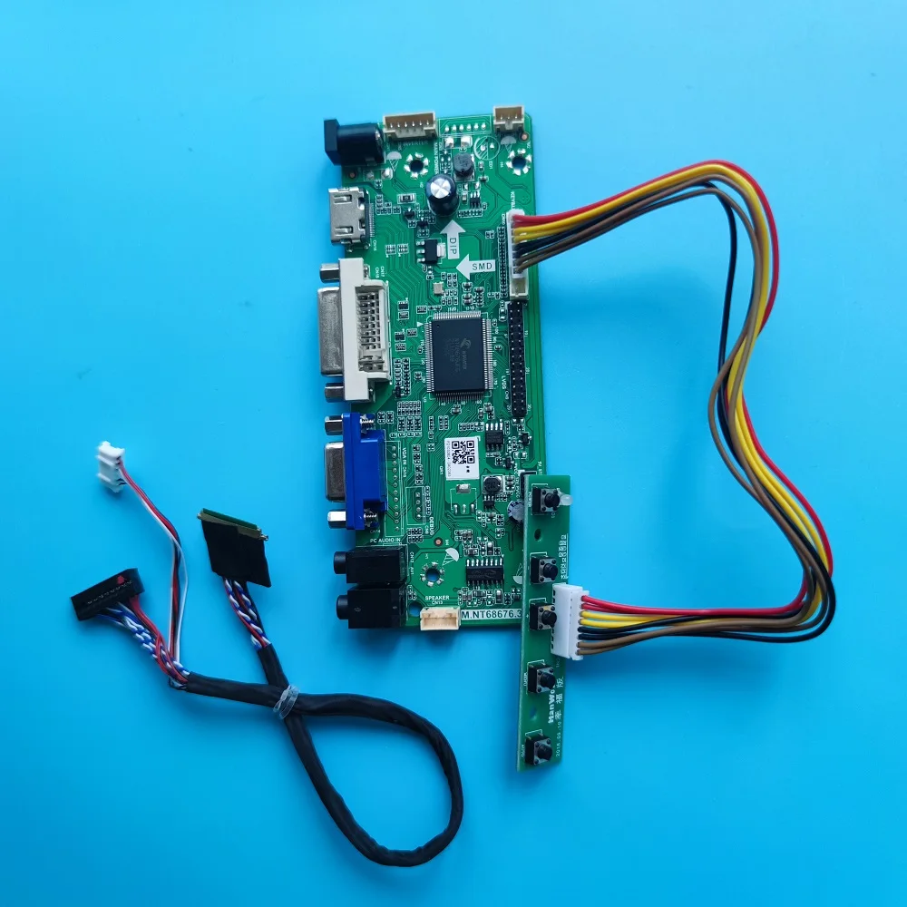 

M.NT68676 40pin HDMI-совместимый светодиодный VGA ЖК-контроллер платы комплект DVI DIY для LTN156AT24 1366X768 монитор экрана 15,6"
