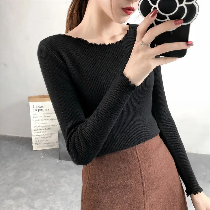 

Female autumn winter sets scoop, agaric and all long sleeve knit coat in repairing the tight joker render unlined upper garment