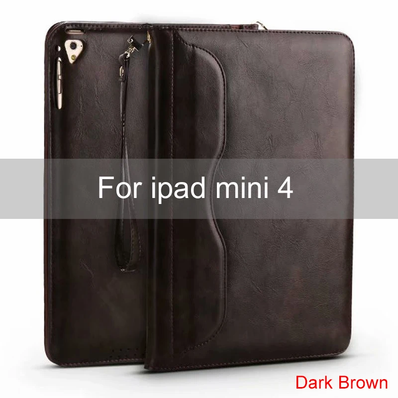 For mini 4 Essidi роскошный кожаный умный чехол рукав для iPad mini 4 3 2 1th Gen стенд планшетный защитный чехол для IPad Mini 1 2 3 4 - Цвет: For mini 4