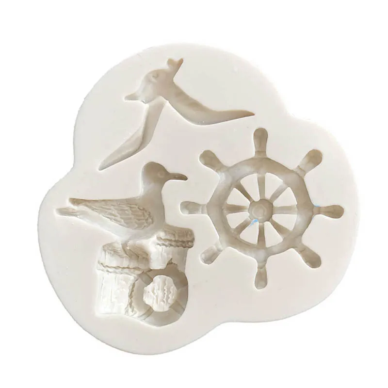 3D Силиконовая форма морские животные инструменты для украшения тортов из